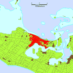 Location of Nukuʻalofa on Tongatapu