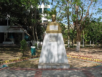 Busto de Martí, parque Cuba, Barranquilla (Colombia).