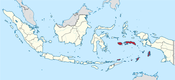 Peta lokasi Provinsi Maluku di Indonesia