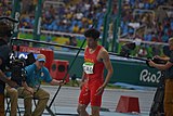 Cao Shuo schied mit 16,66 m in der Qualifikation aus