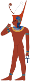 Heru-pa-khered, a form of Horus represented as a child