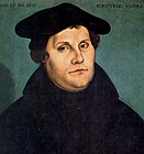 Lucas Cranach l'Ancien, Portrait de Martin Luther, 1529, Uffizi