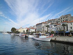 Šibenik harbor and town center