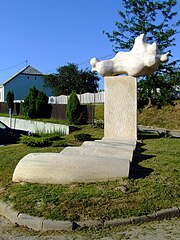 A monument to German people interned in the Soviet Union