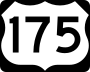 U.S. Highway 175 marker