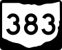 State Route 383 marker