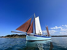 André Yvette dans le Golfe du Morbihan.