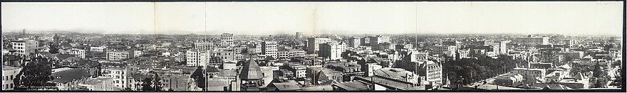 Vue panoramique sur les toits de Los Angeles