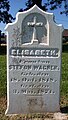 19th century marble headstone, Saints Peter and Paul Catholic Church (Sherrill, Iowa)