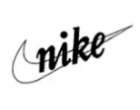 Premier logo de Nike avec le swoosh de 1971 à 1978.