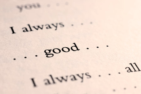 White book page with words, hypothetical dialogue Stock Photo - 127529298