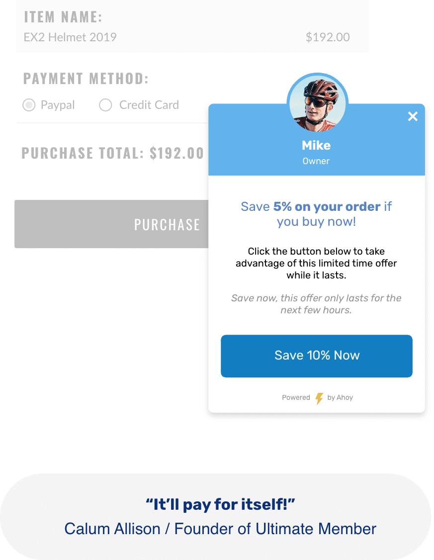<h3>Cart Abandonment</h3> Our onsite cart abandonment solutions can be set up in minutes. Better still you can also use services like Jilt & CartHook to recover even more if they leave your site!