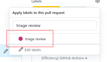 adding triage review label