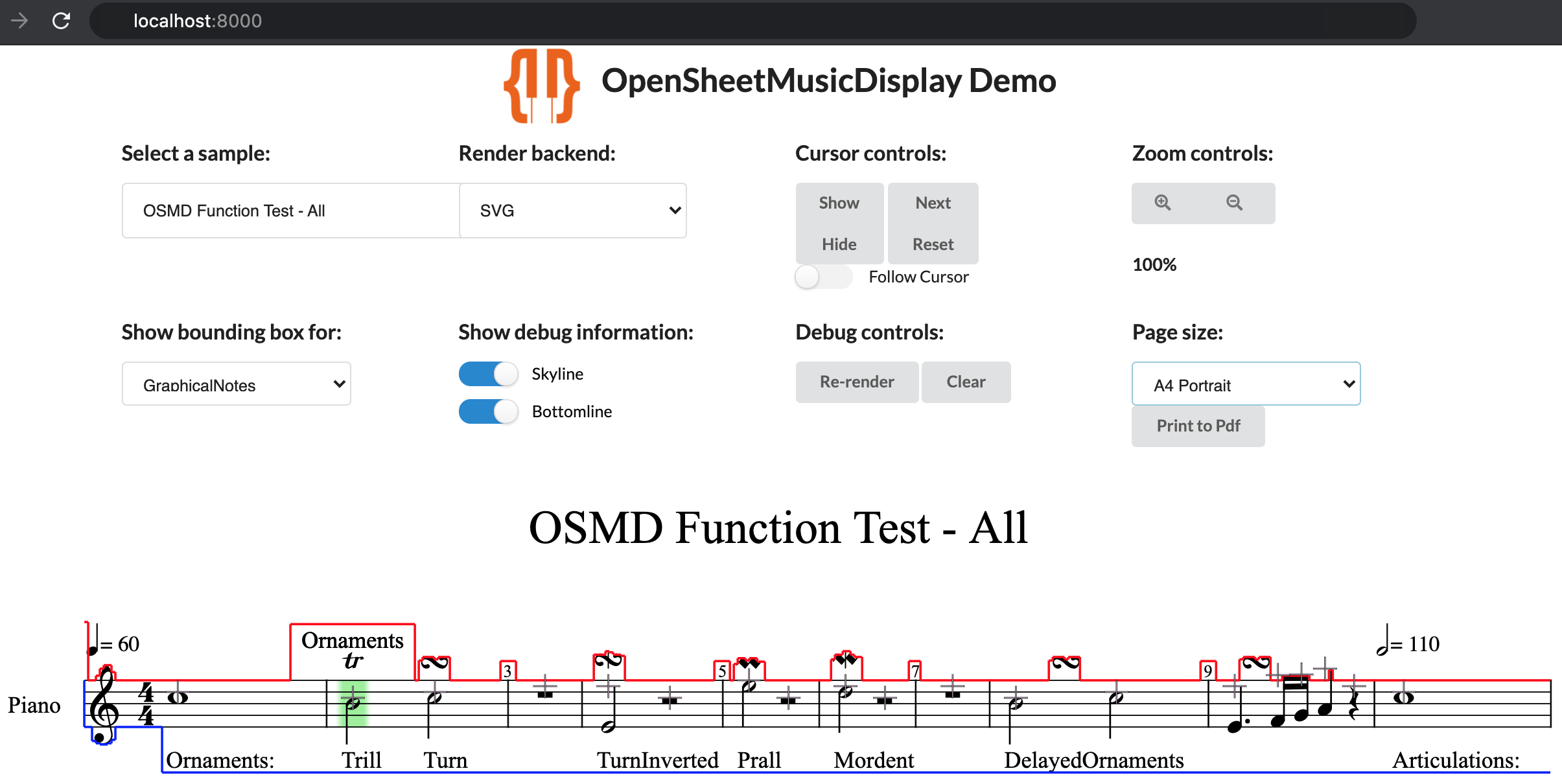 Local OSMD Developer Demo