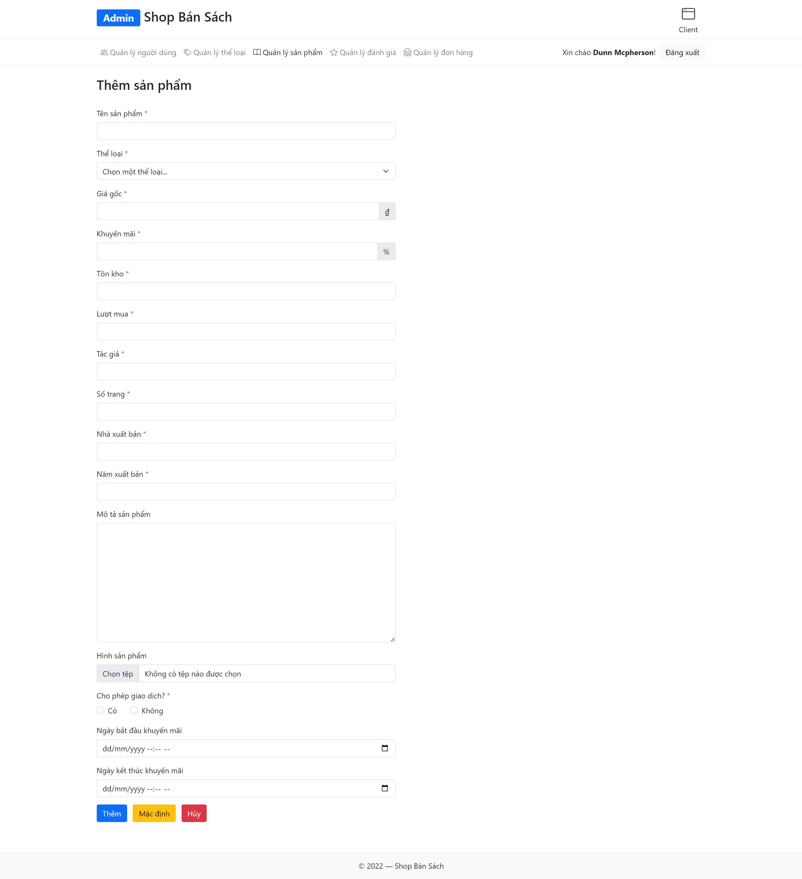 Create Product