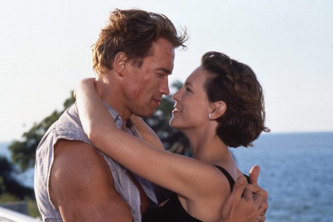 Arnold Schwarzenegger and Jamie Lee Curtis in James Cameron's "True Lies"