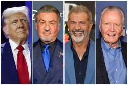 Donald Trump, Sylvester Stallone, Mel Gibson, Jon Voight