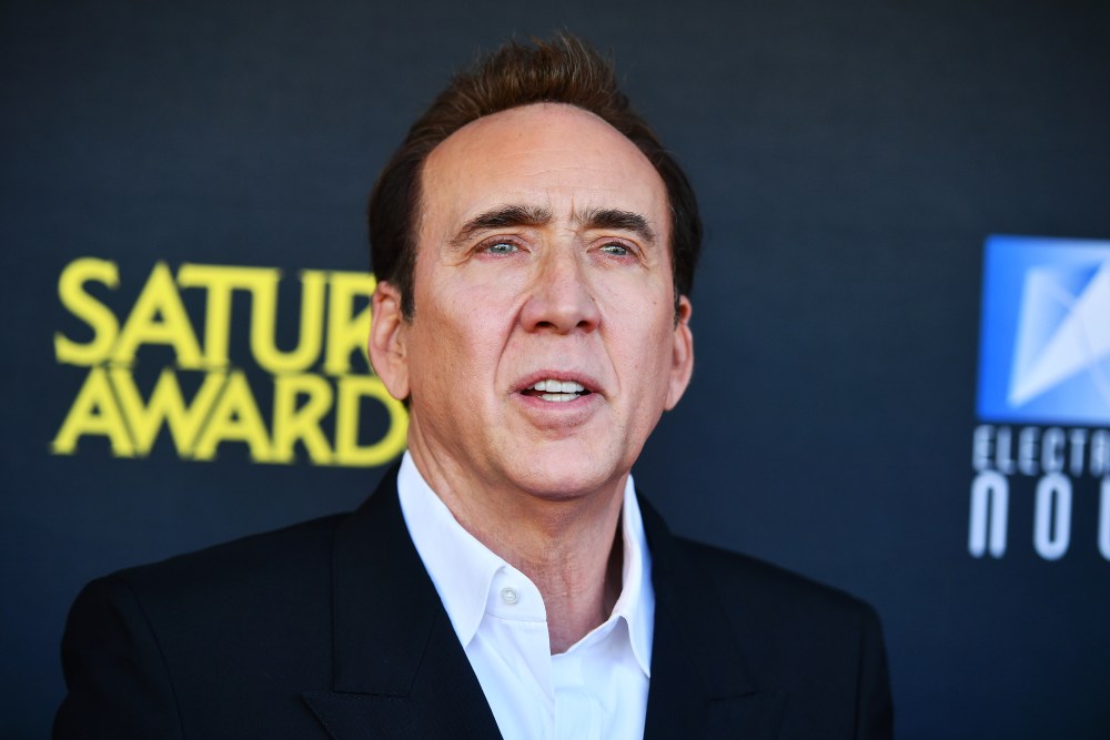 Nicolas Cage at The 52nd Annual Saturn Awards at The Hilton Universal City Hotel on February 02, 2025 in Los Angeles, California.