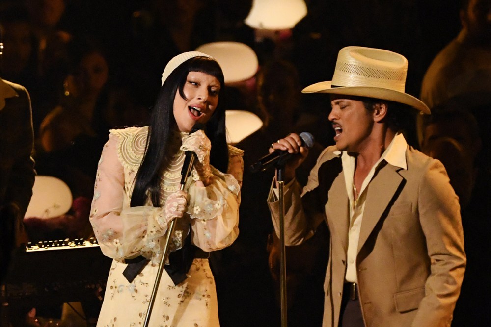 Lady Gaga Bruno Mars Grammys Duet