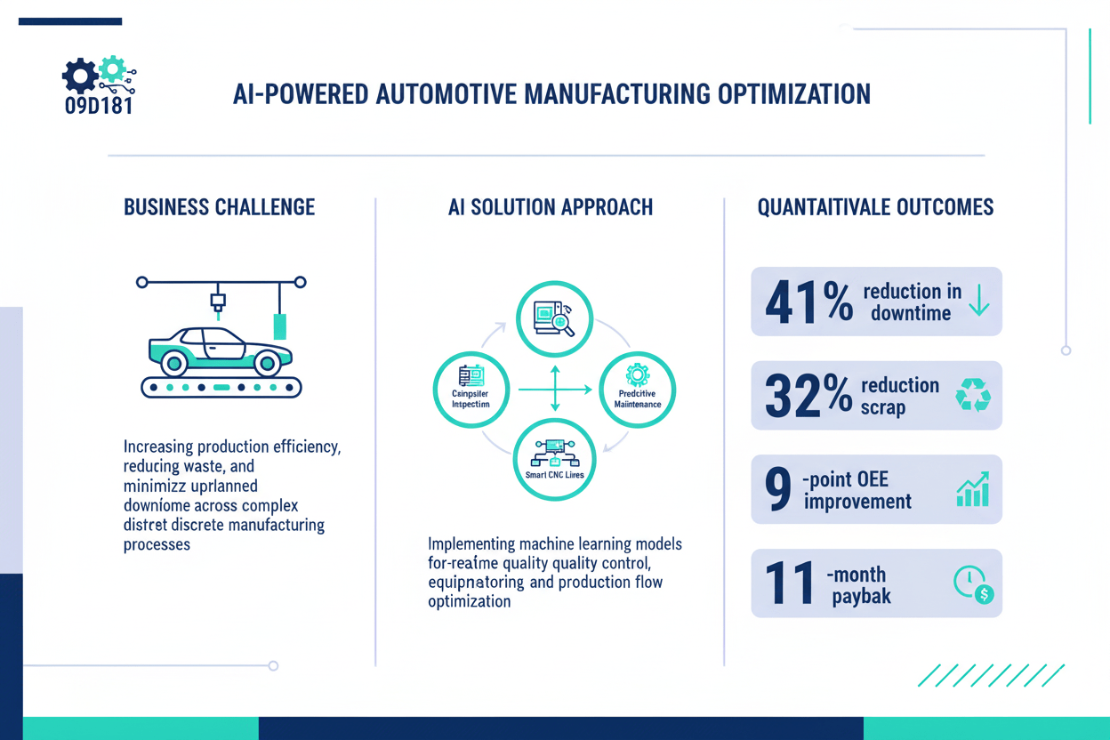 Automotive AI case study infographic