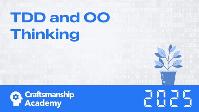 TDD and OO Thinking