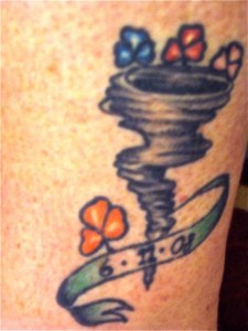 My daughter Molly's ankle tattoo. (pictures by Marylin Warner)