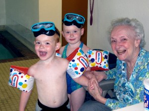 So her great-grandchildren will remember how much she loved and enjoyed them before the dementia, we show them pictures from years ago.