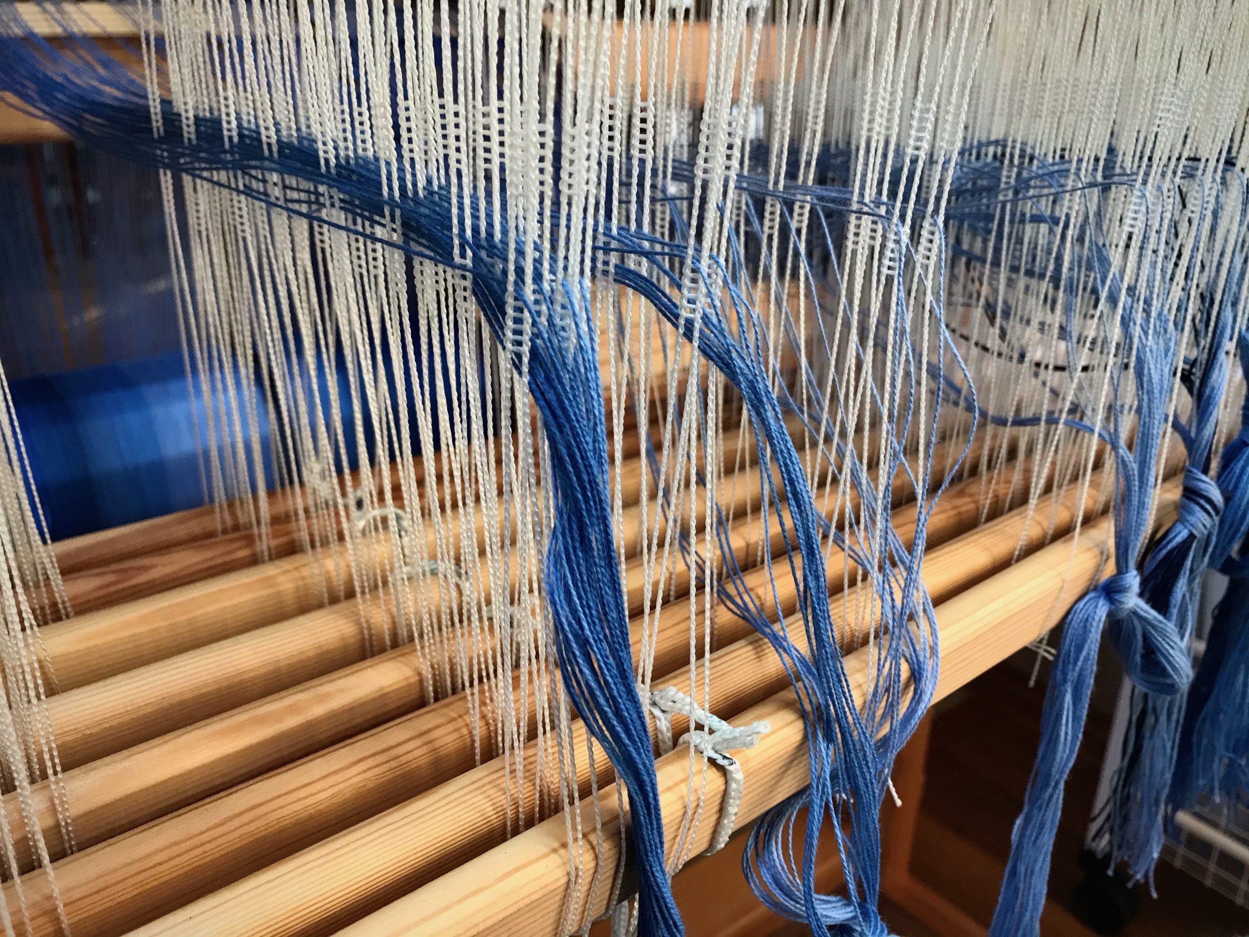 Beautiful blue Bockens 8/2 cotton!
