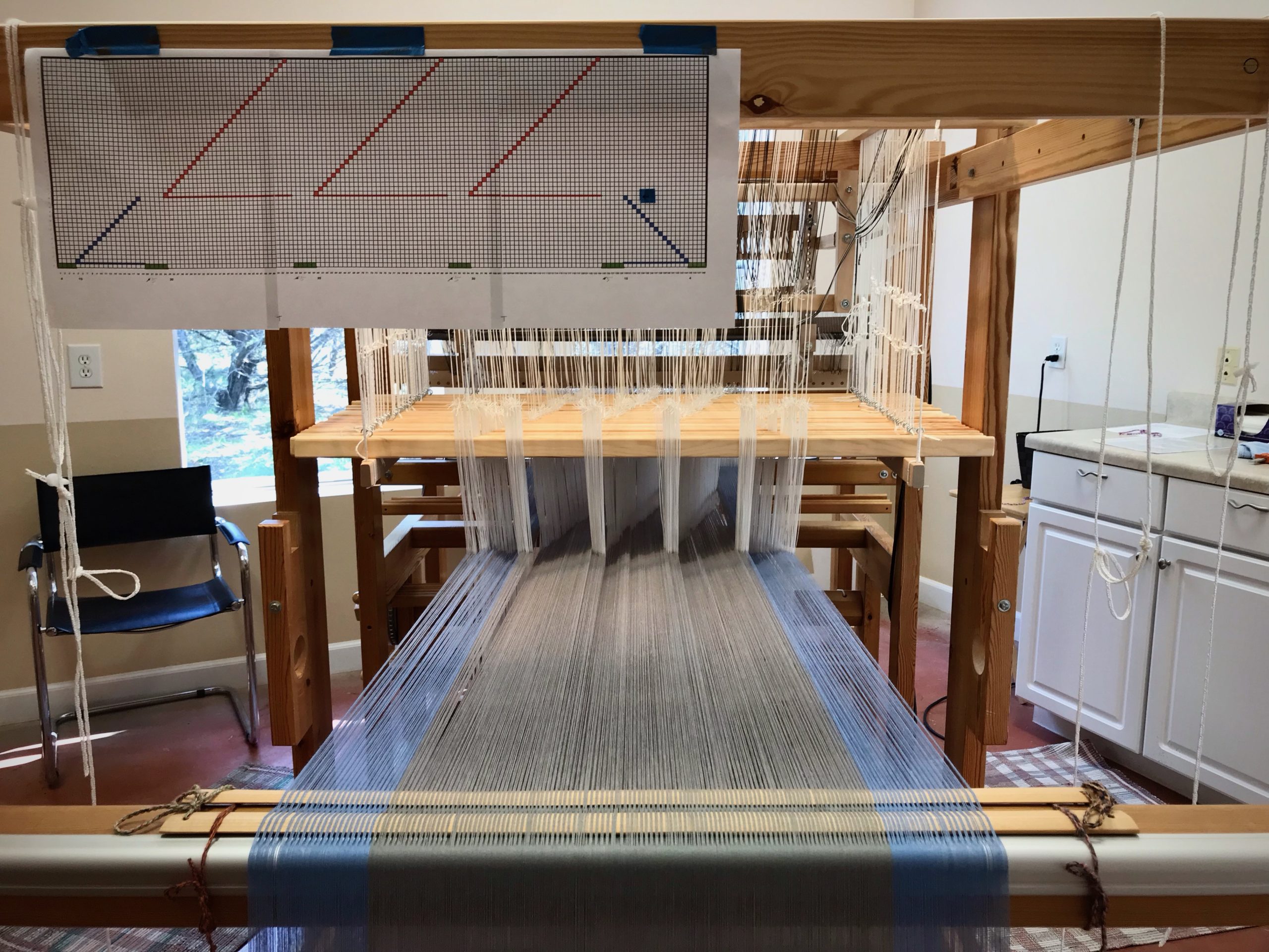 New drawloom warp.