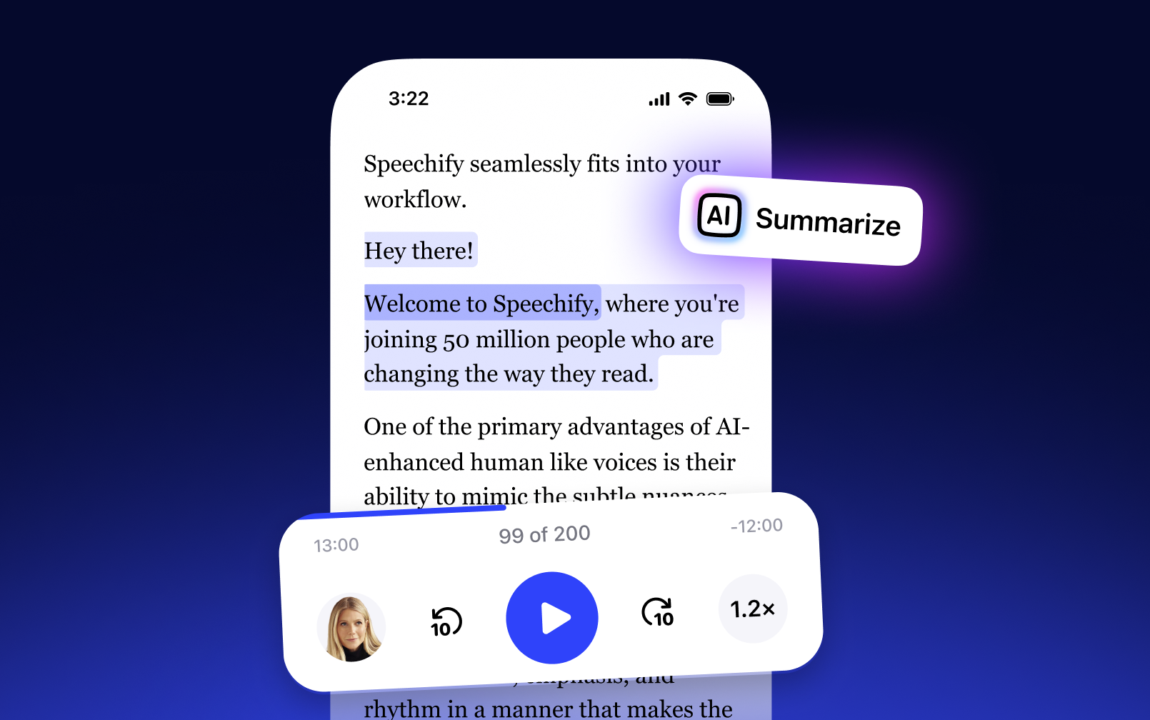 speechify mobile illustration