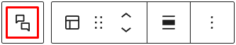 Select Comments Query loop block in the Comment Template block