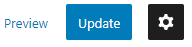 The cog icon in the Comment Edit Link Block to show the Block settings