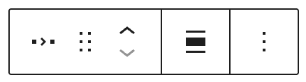 Breadcrumbs block toolbar