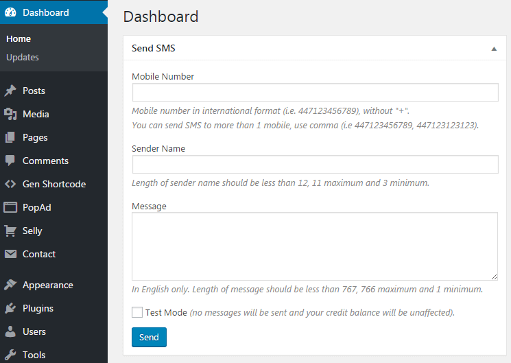 sms plugin