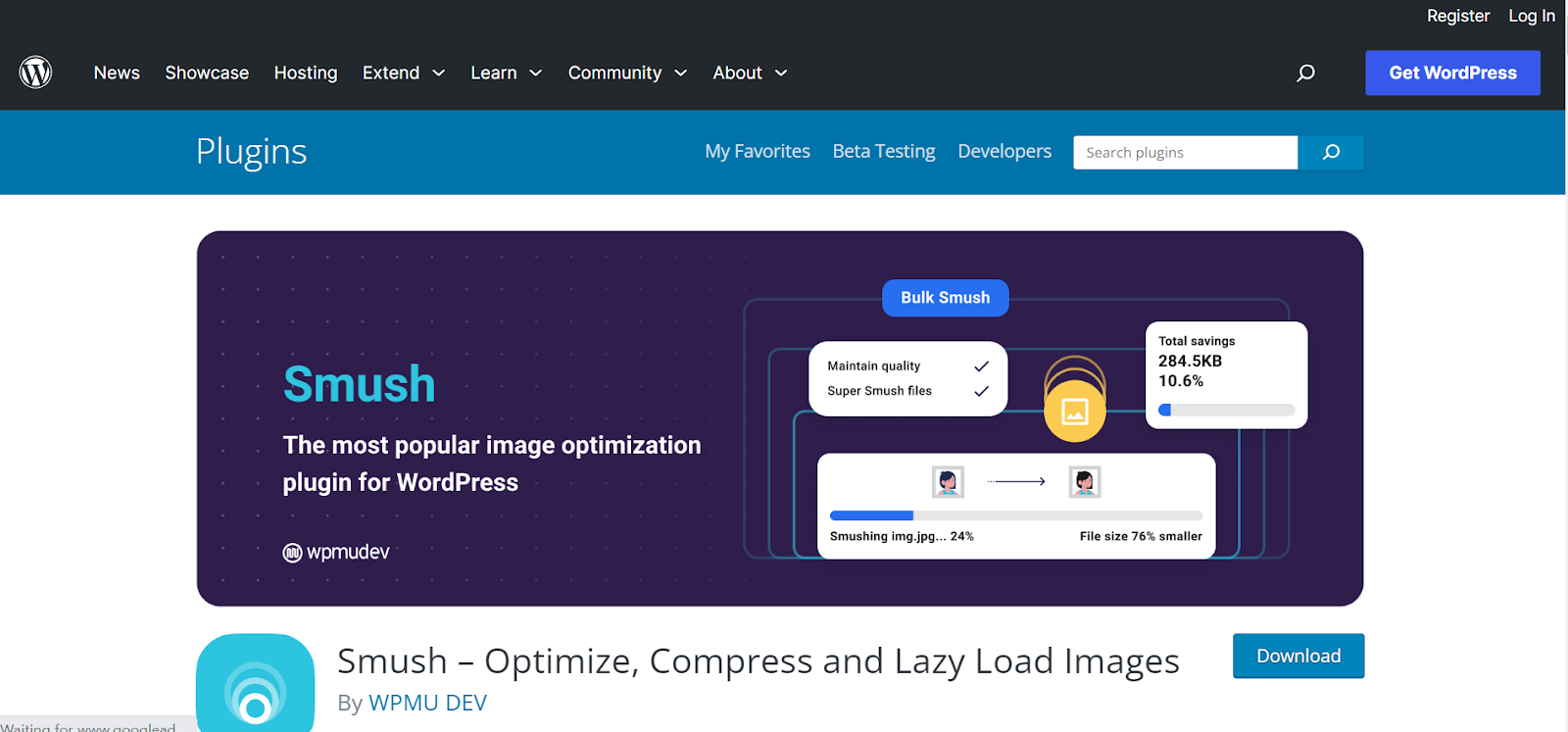 Smush Plugin Image