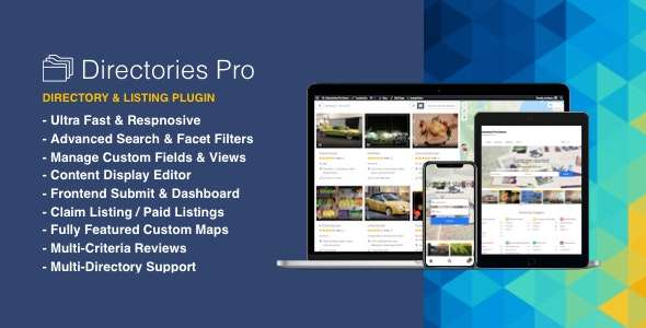 Best WordPress directory plugins: Directory Pro.