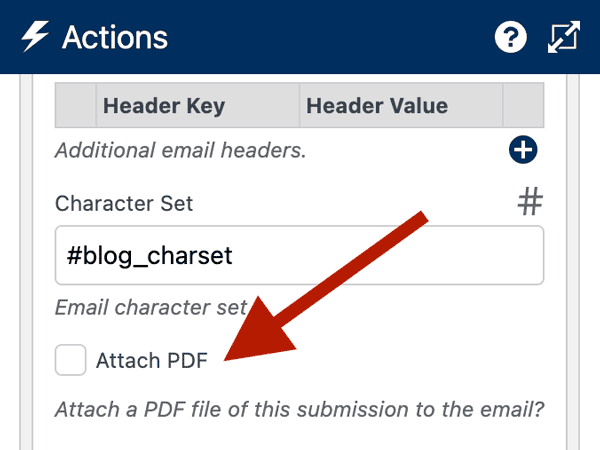 WS Form - PDF Add-On - Attach to Send Email Action