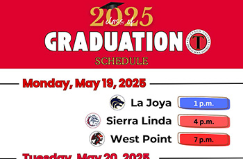 Graduation Schedule 2025