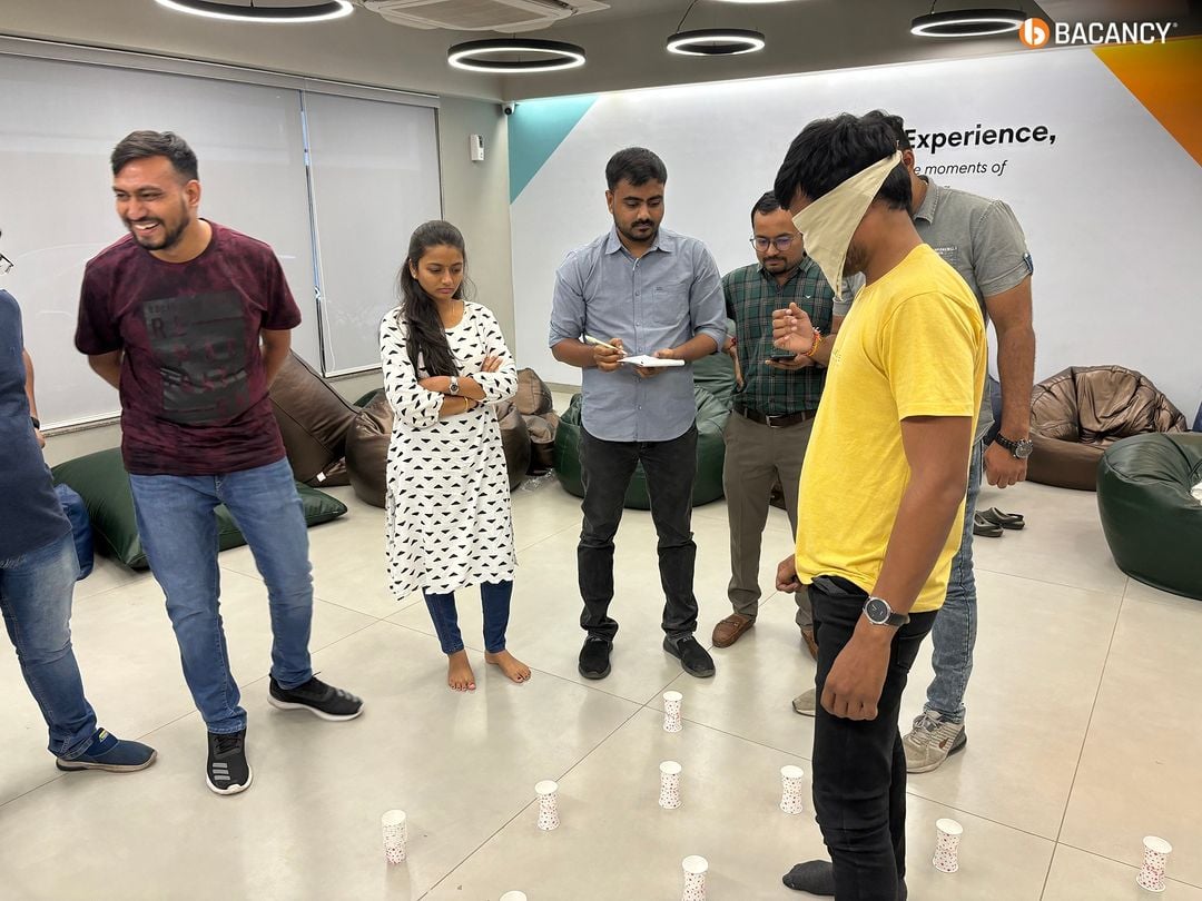 Mobile Team Blindfold Game