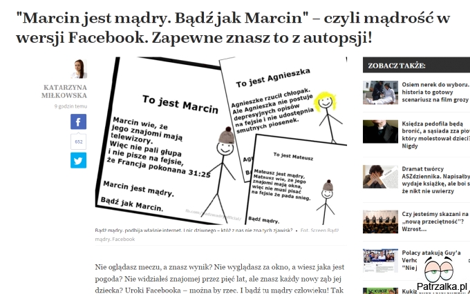Bądź mądry jak Marcin - czyli mądry Polak przed stratą :) Bądź mądry jak Marcin - czyli mądry Polak przed stratą :)