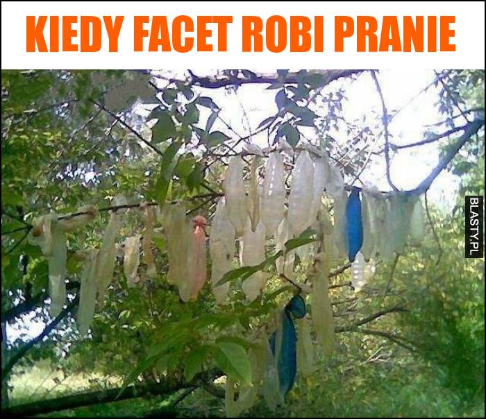 Kiedy facet robi pranie Kiedy facet robi pranie