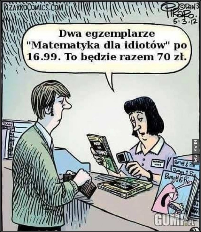 Dwa egzemplarze matematyka dla idiotów Dwa egzemplarze matematyka dla idiotów