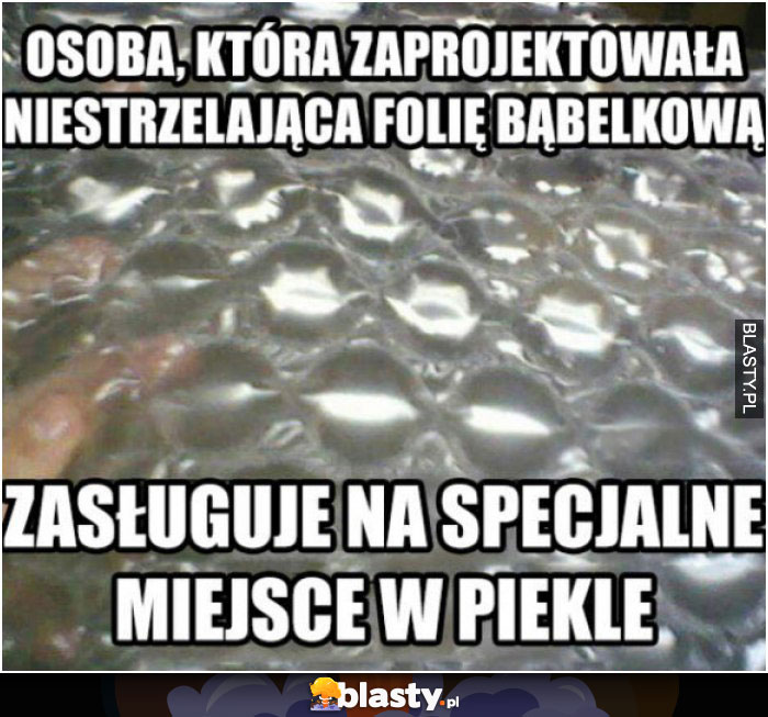 Niestrzelająca folia bąbelkowa Niestrzelająca folia bąbelkowa