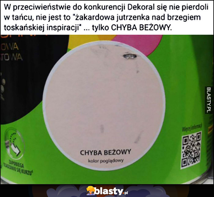 W przeciwieństwie do konkurencji Dekoral nie nazywa kolorów W przeciwieństwie do konkurencji Dekoral nie nazywa kolorów