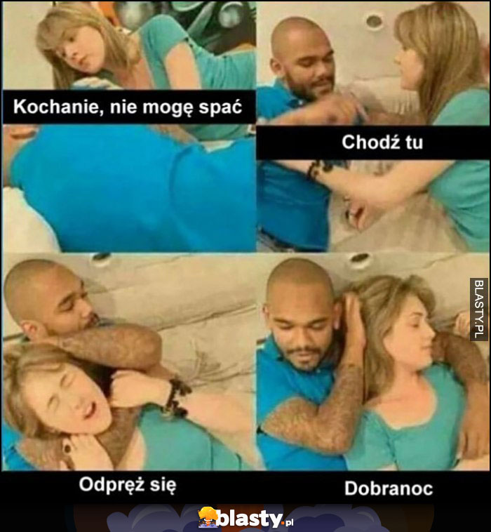 Kochanie, nie mogę spać, odpręż się, dobranoc, komiks Kochanie, nie mogę spać, odpręż się, dobranoc, komiks