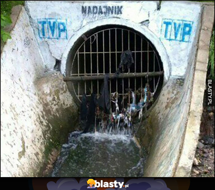 Nadajnik TVP ściek kanał Nadajnik TVP ściek kanał