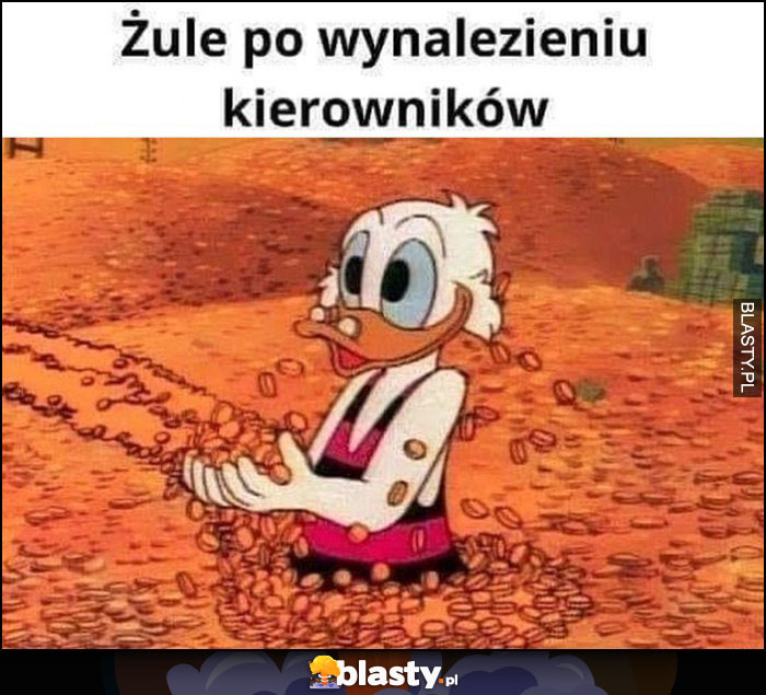 Żule po wynalezieniu kierowników Sknerus McKwacz skarbiec Żule po wynalezieniu kierowników Sknerus McKwacz skarbiec