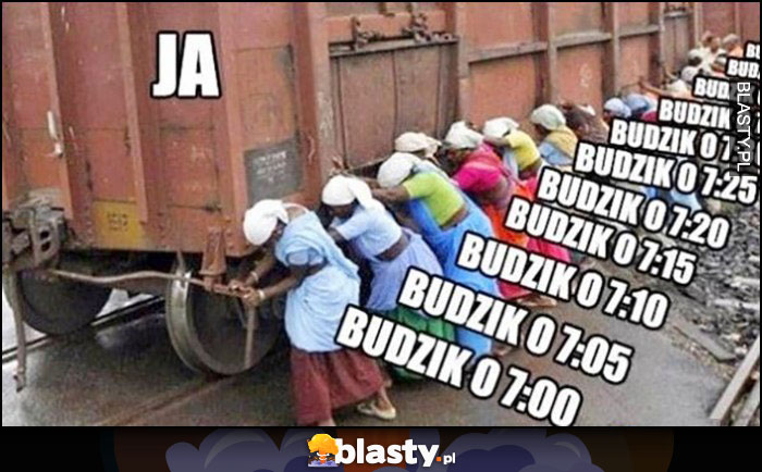 Ja vs budziki co 5 minut kobiety próbują ruszyć wagon Ja vs budziki co 5 minut kobiety próbują ruszyć wagon