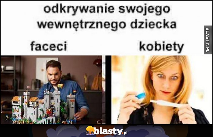 Odkrywanie swojego wewnętrznego dziecka: faceci LEGO vs kobiety test ciążowy Odkrywanie swojego wewnętrznego dziecka: faceci LEGO vs kobiety test ciążowy