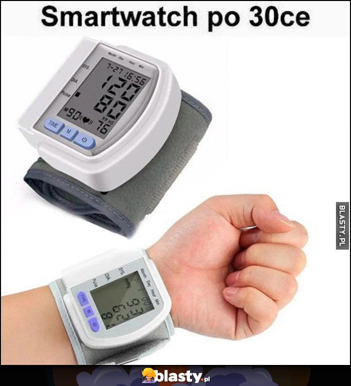 Smartwatch po 30tce ciśnieniomierz Smartwatch po 30tce ciśnieniomierz